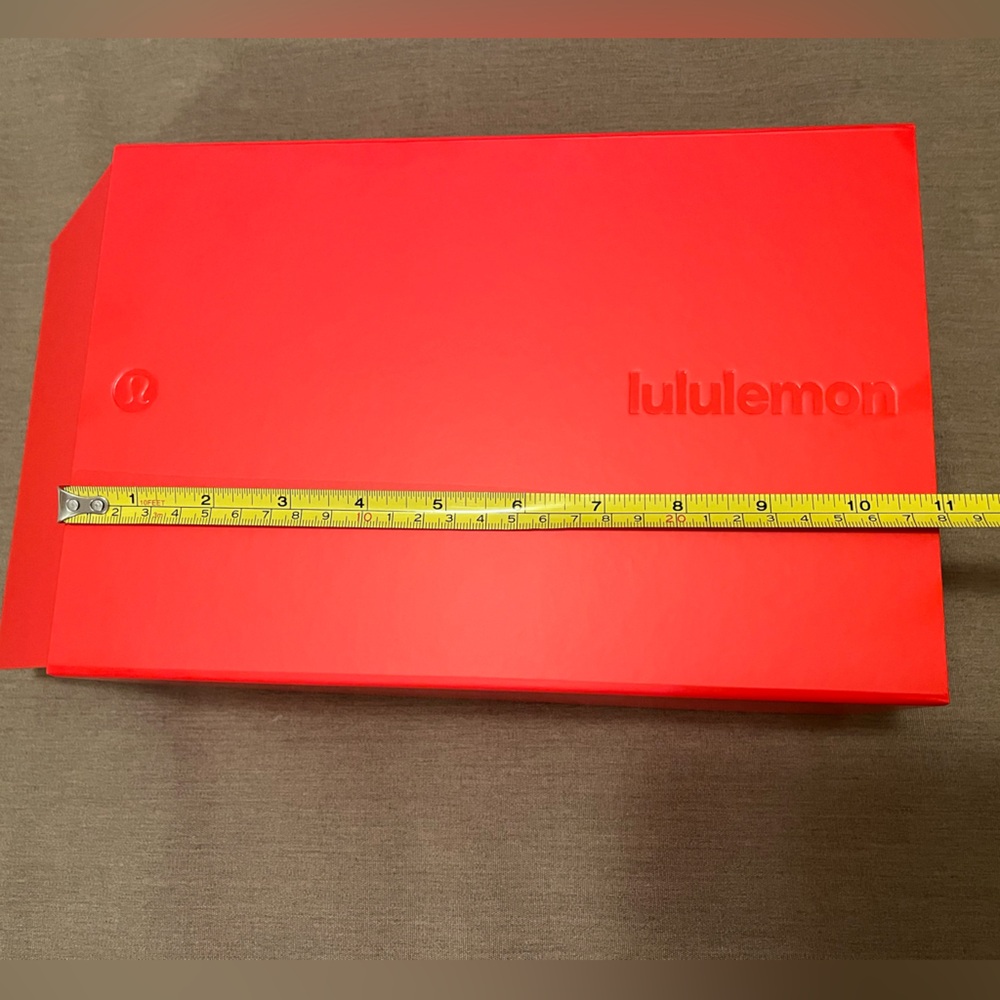Lululemon — Vibrant Orange Decorative Gift Box.